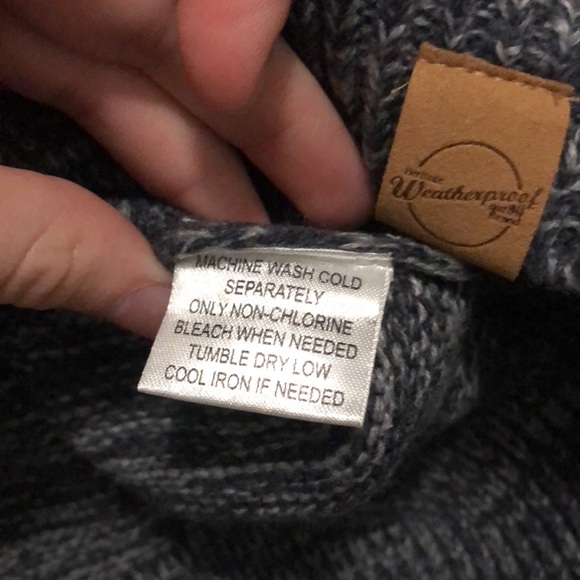 NWT weatherproof vintage knit sweater navy marl - Picture 5 of 5